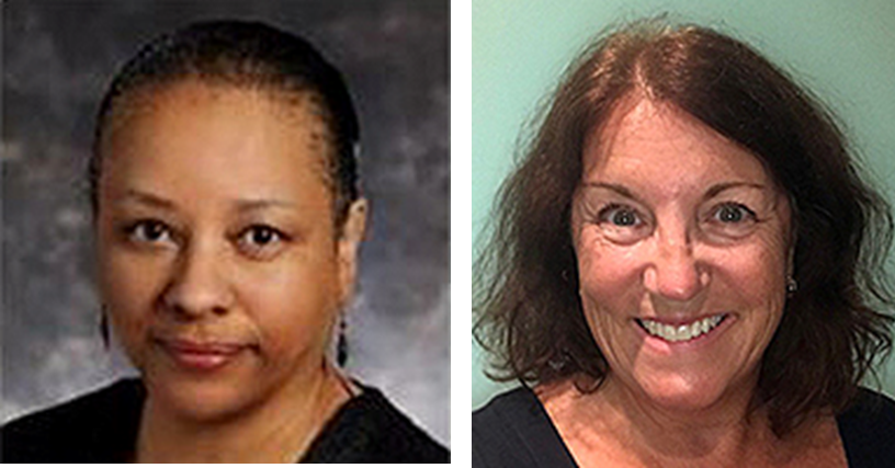Chair Aleesa Mobley, PhD, RN, ANP-BC, CPHQ (pictured left), and Co-Chair Jean Bernhardt, PhD, MSN, NEA-BC, CNP (pictured right)